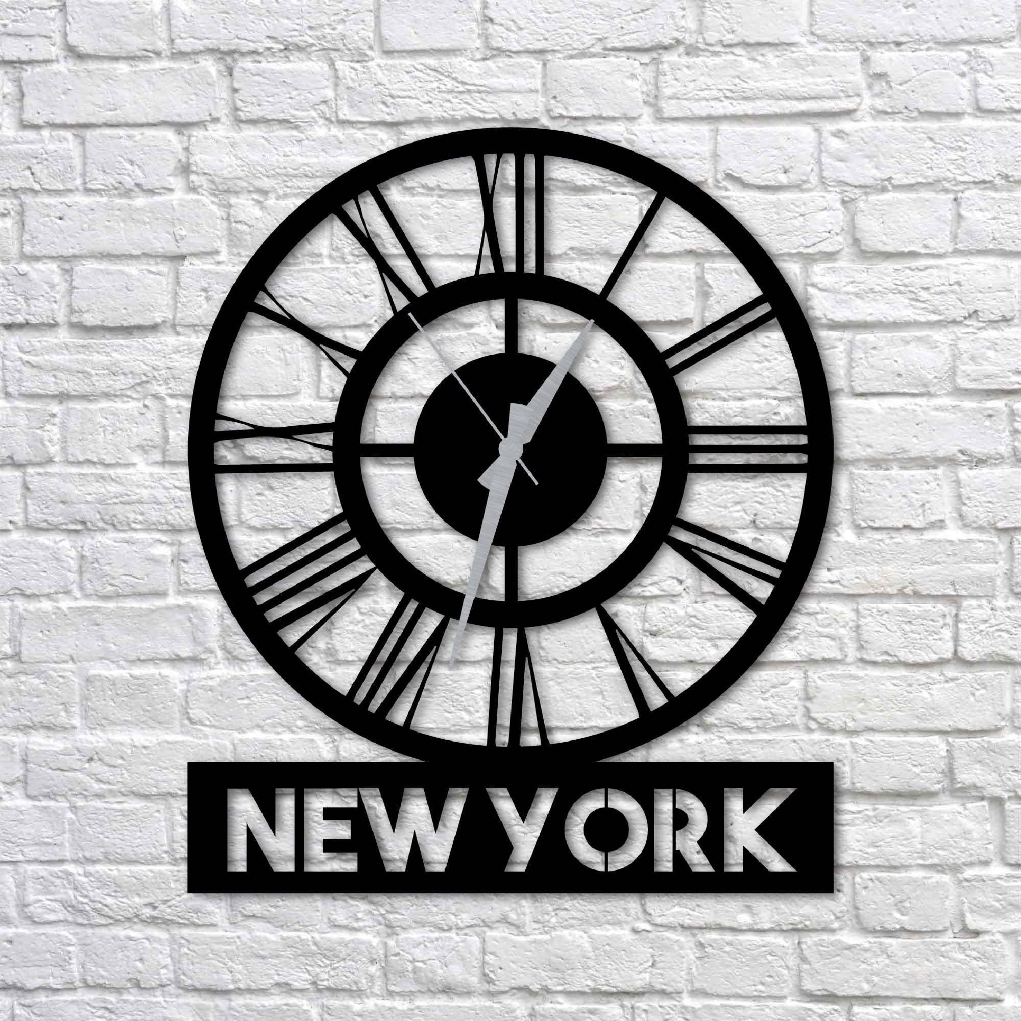 Metal Wall Clock Custom City Clock Personalized World Clocks Etsy