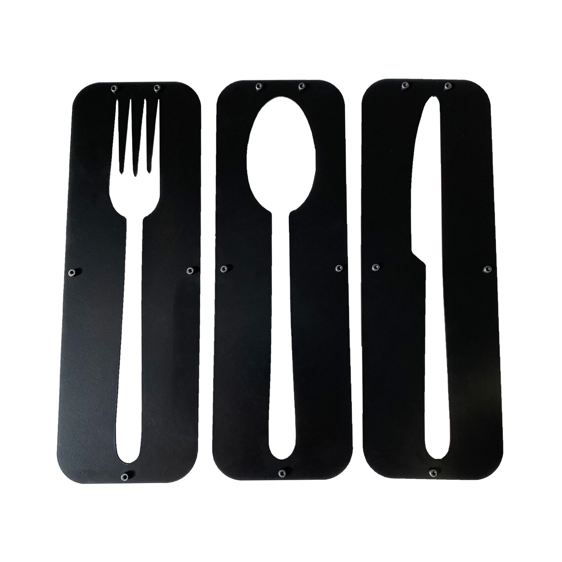 Metal Wall Art 3 Piece Kitchen Set Interior Decoration Home Etsy