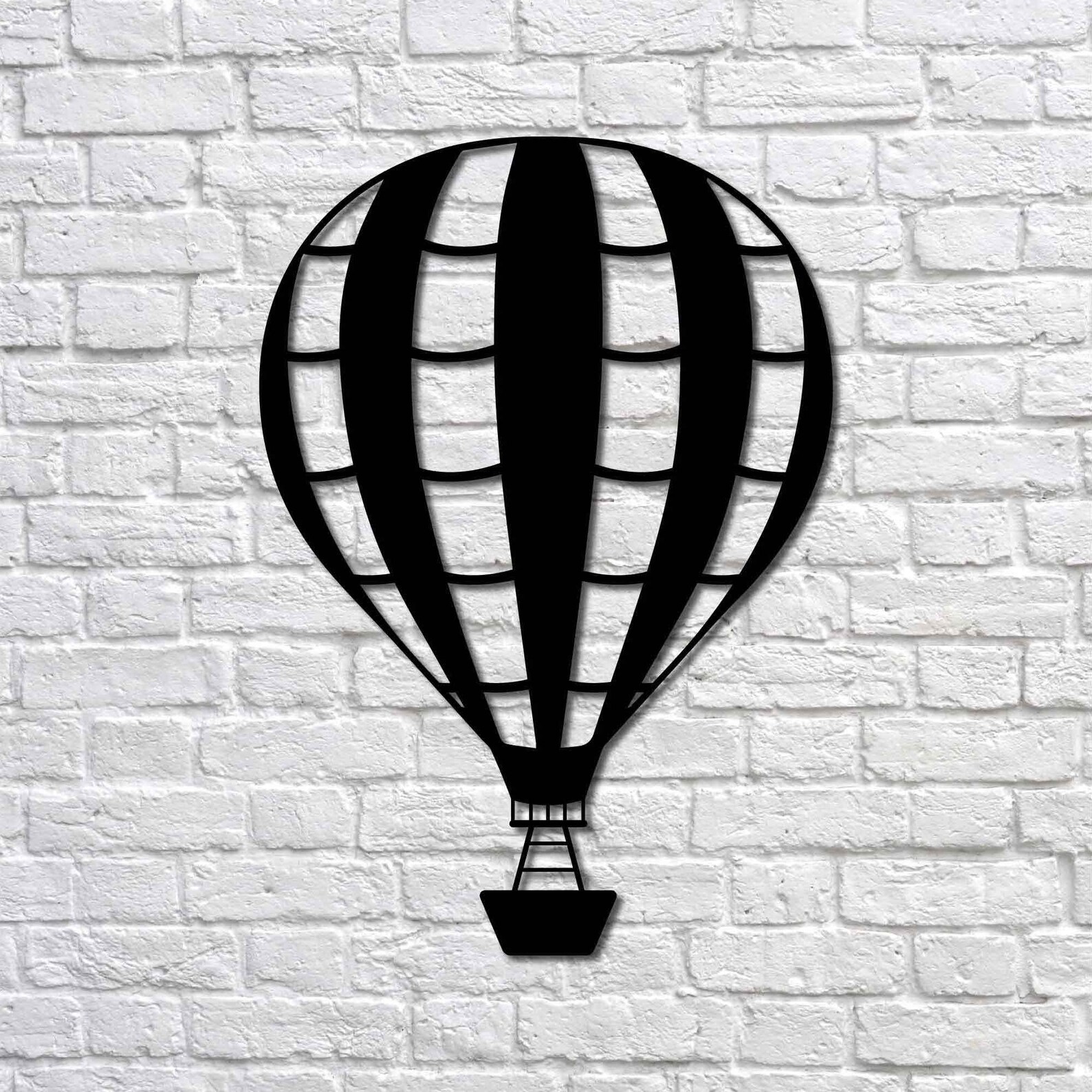 Metal Wall Art Hot Air Balloon II Interior Decoration Etsy