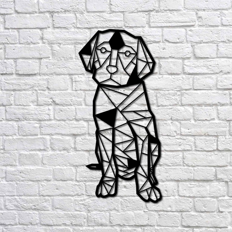 Metal Wall Art Dog Interior Decoration Home Decor Wall Etsy