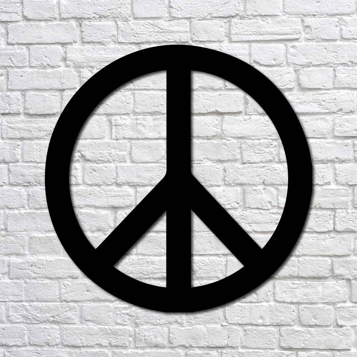 Metal Wall Art Peace Sign Interior Decoration Home Decor Wall Etsy