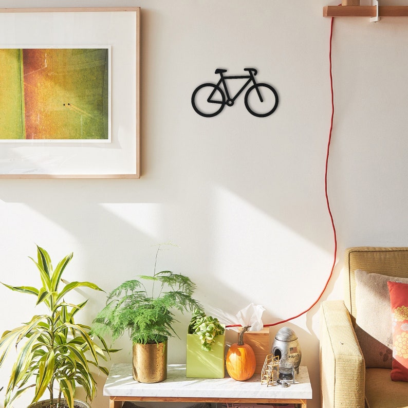 Mini Metal Wall Art Bicycle Interior Decoration Home Decor Etsy