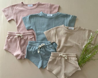 Baby Organic Summer Set | Gender Neutral Gift | Organic Baby Outfit | Baby Shower Gift | Cozy Baby Clothing Set | Coming Home Outfit