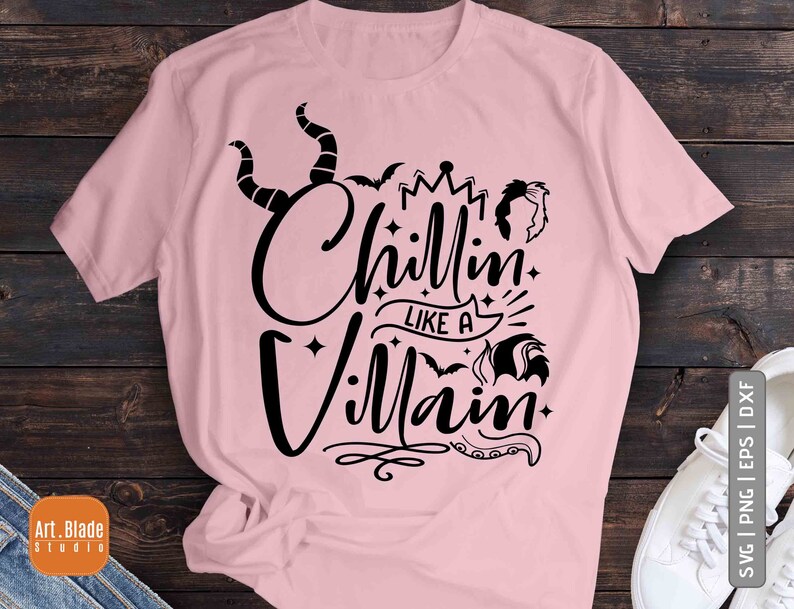 Download Chillin like a Villain SVG halloween svg fall svg Disney ...