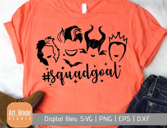 Download Disney Villains Squad Goals SVG halloween svg fall svg | Etsy