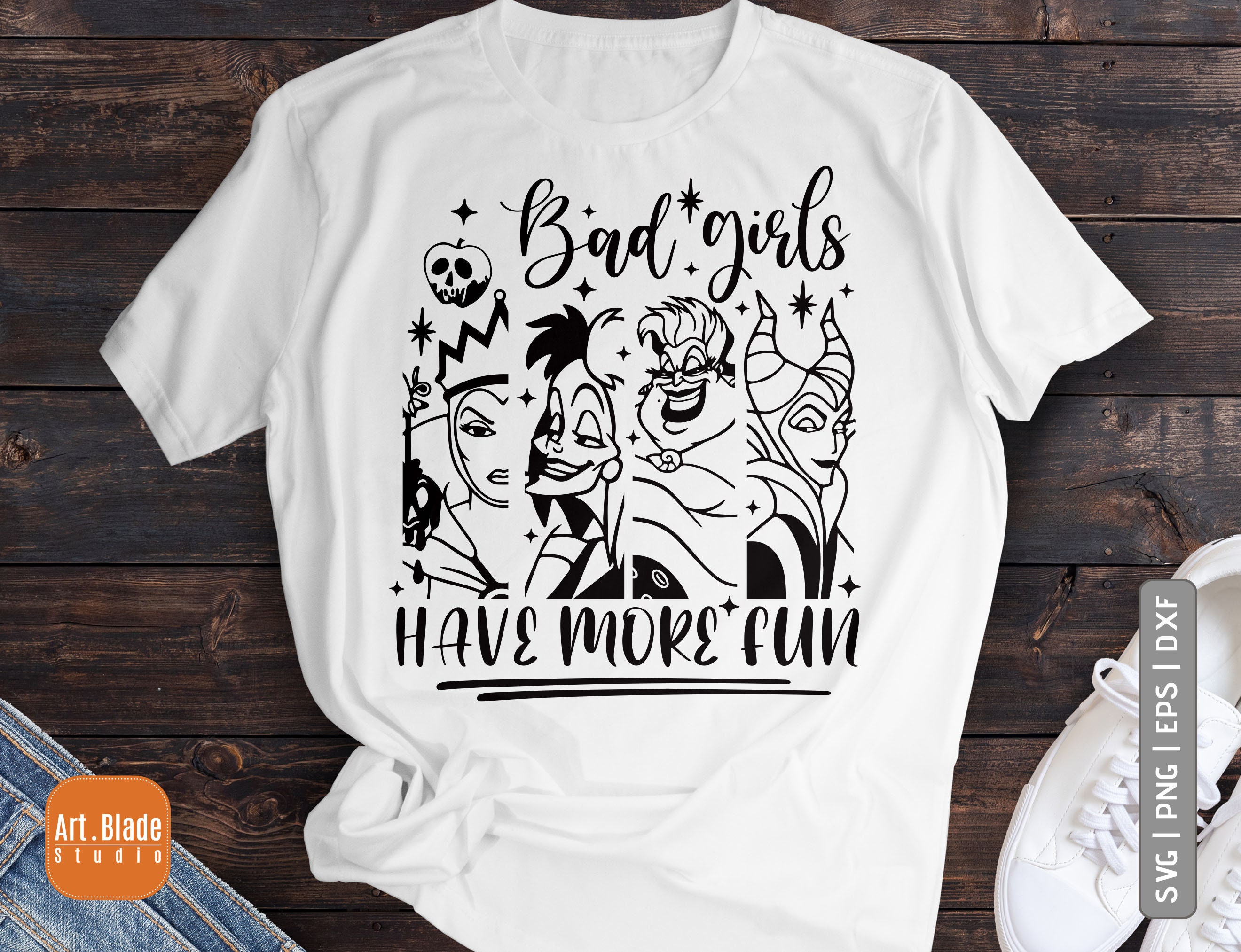 Bad Girls Have More Fun Svg Png Dxf Eps Disney Villains Svg | Etsy