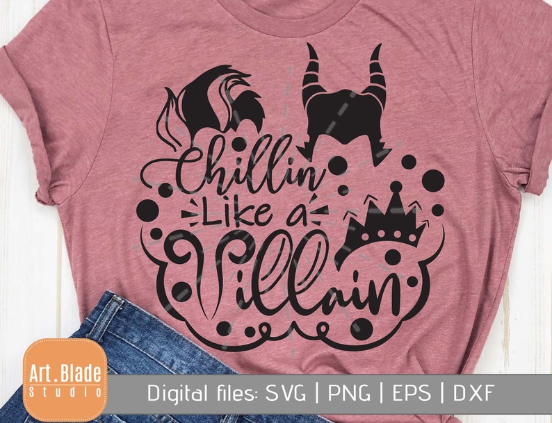 Download Chillin like a Villain SVG halloween svg fall svg Disney ...