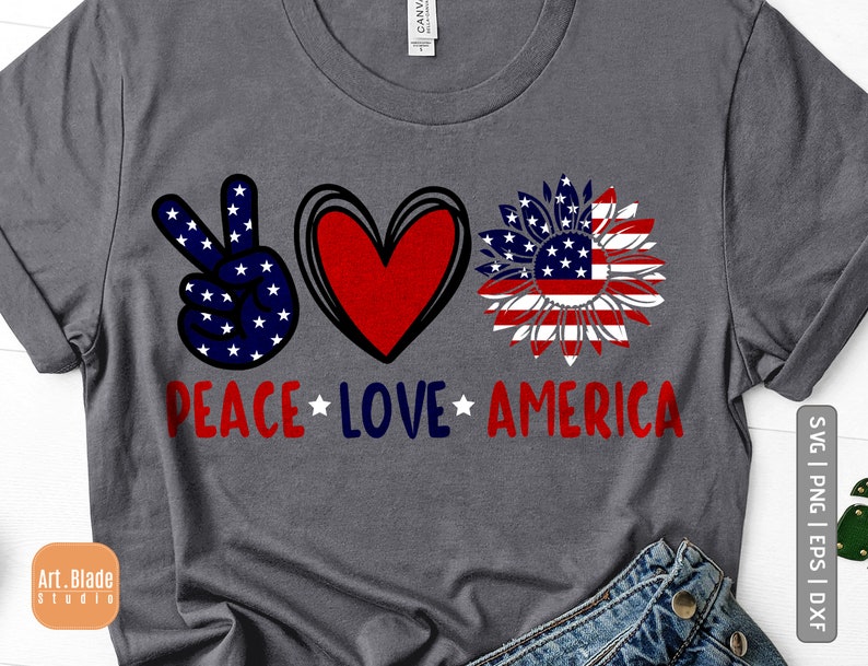 Download Peace Love America svg png dxf peace sign svg peace love ...