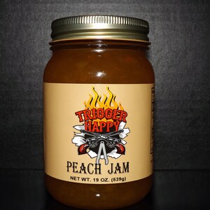 Peach Habanero Jam Trigger Happy 19 Oz Mild Medium Heat Etsy
