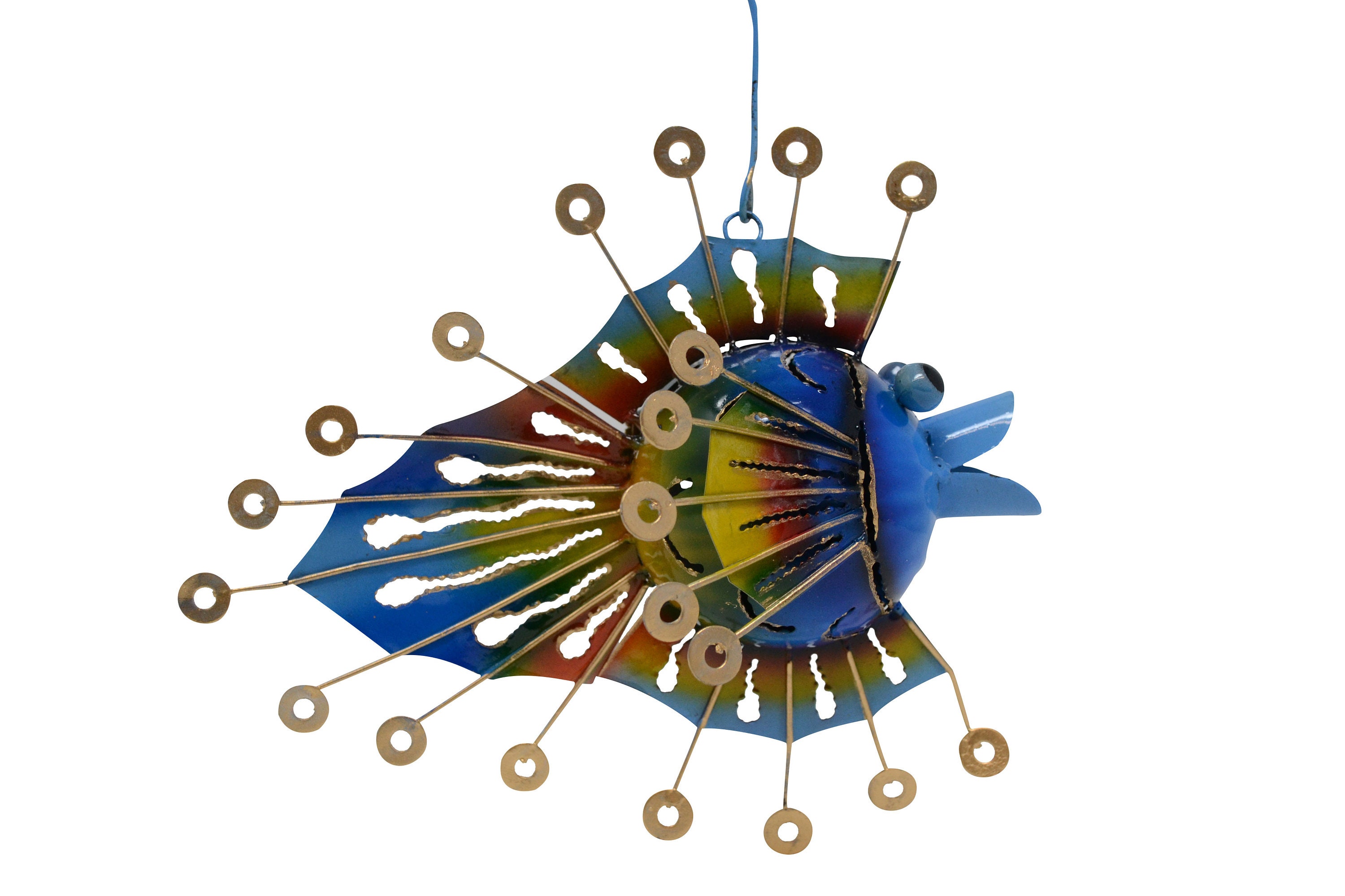 Metal Fish Tea light Holder Garden Ornament Standing candle Etsy