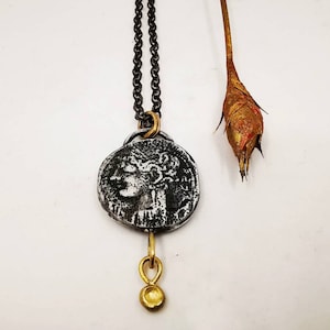 Necklace with ancient Roman coin, unique