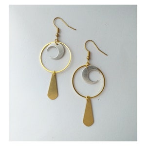 Longues boucles d'oreilles gothiques Witchy | Bijoux ethniques bohèmes de sorcière | Boucles d'oreilles en France