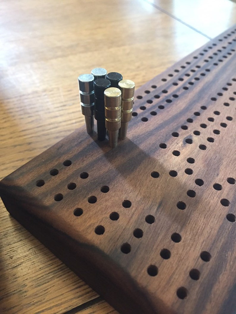 Cribbage Board Pegs 1/8 Metal 3 Player Comes with Etsy