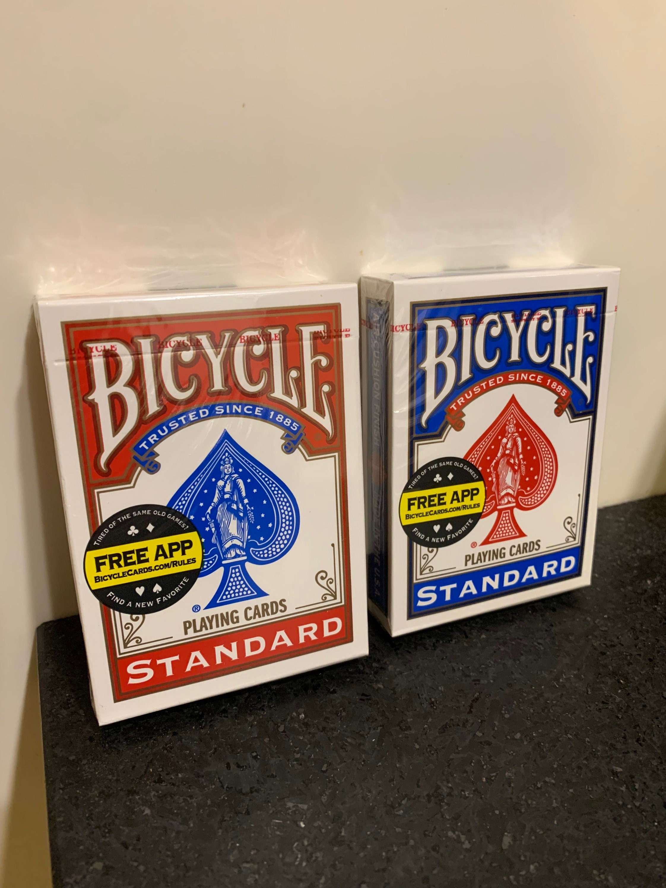 2 Decks of Bicycle Playing Cards Red Blue Premium - Etsy
