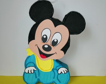 MIckey Mouse Baby piñata, baby Mickey pinata, Mickey baby birthday party, Mickey baby pinata, baby shower party supplie