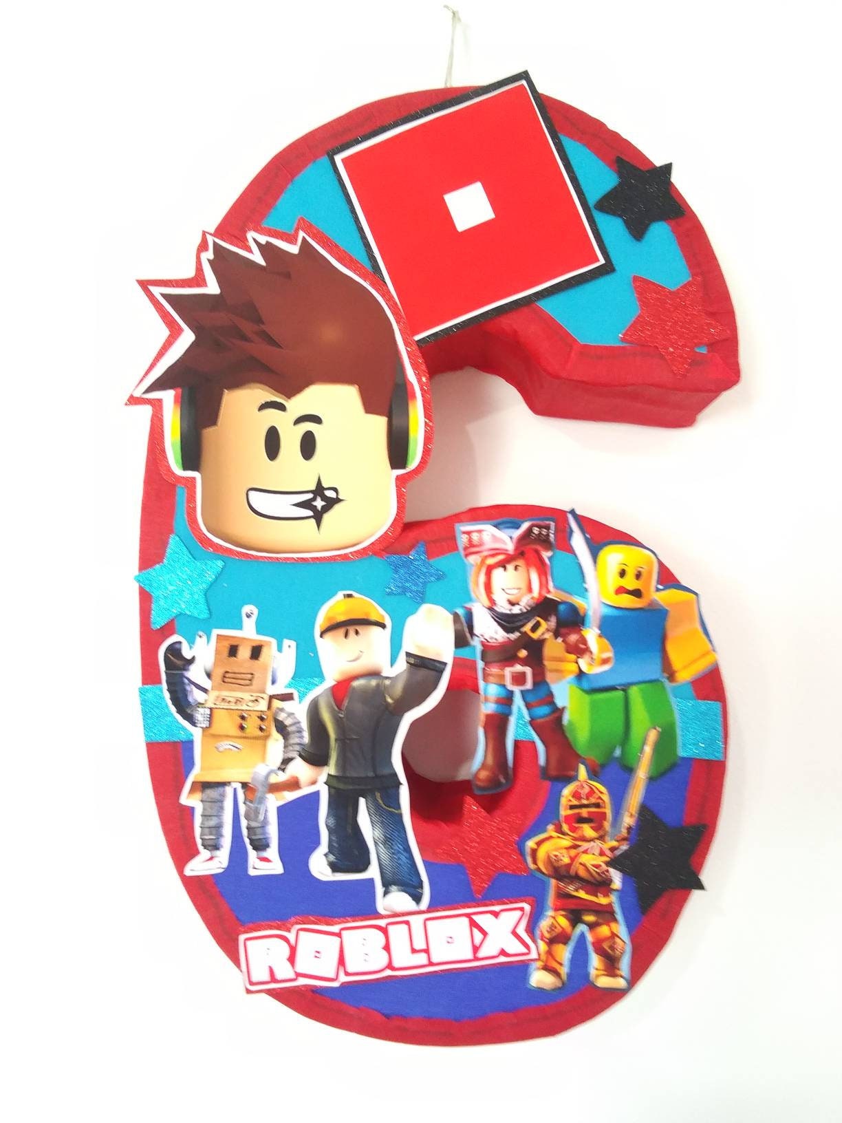 Kit parede Roblox 6 peças personalizado