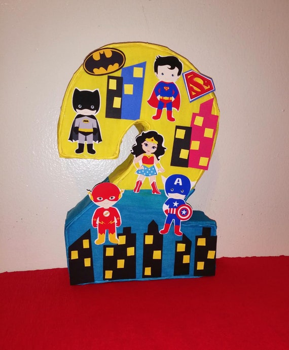 Superheroes Pinata, Superheroes Birthday Party Birthday Wonder Woman Party  