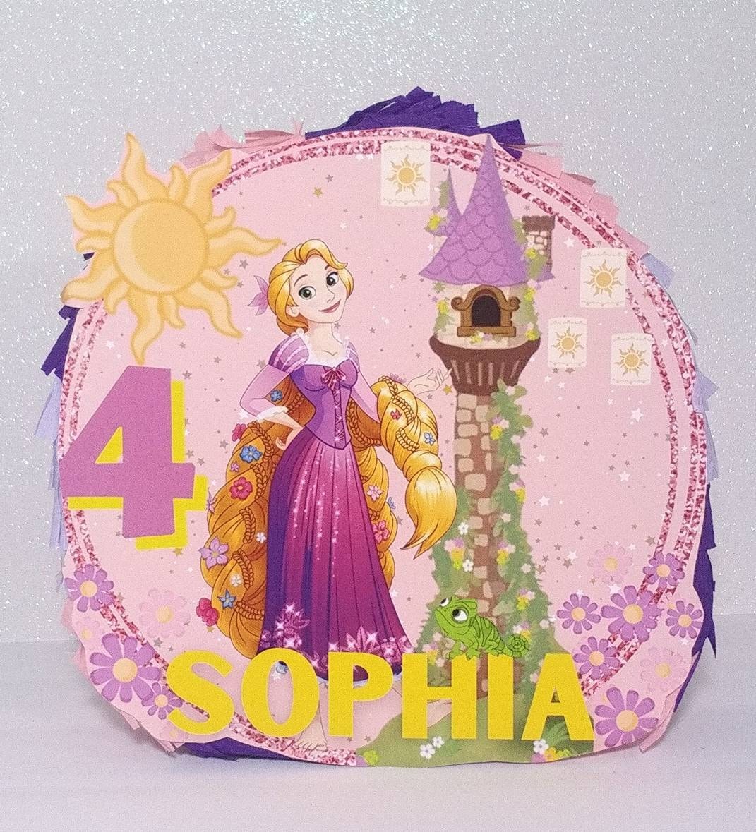 Tangled pinata personalized princess pinata princess birthday party Princess party snow white Cinderella bella beauty