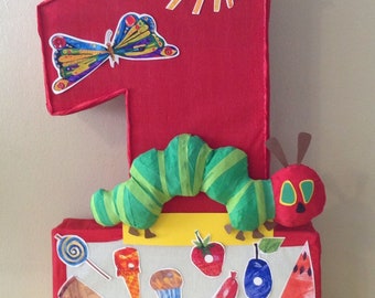 The hungry caterpillar pinata hungry caterpillar birthday party hungry caterpillar first birthday party caterpillar decoration caterpillar
