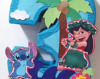 Lilo and Stitch number pinata stitch party Lilo and Stitch birthday stitch decorations