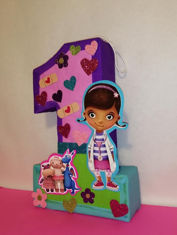 Doc Mcstuffins Pinata Doc Mcstuffins Birthday Party Etsy Israel