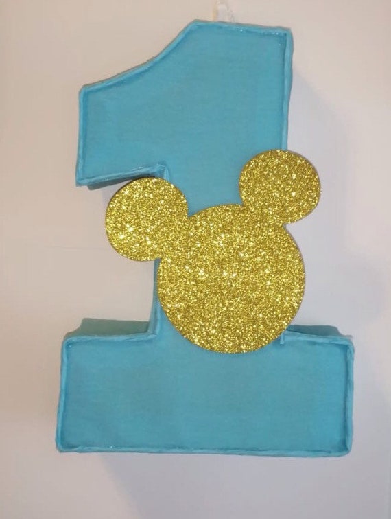 Mickey Mouse number 1 pinata, Ready to ship Mickey Mouse , Mickey Mouse  party decoration. Mickey Mouse birthday party. Mickey Mouse birthday party.