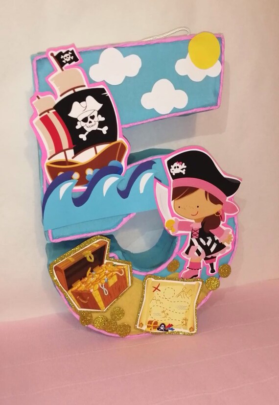 Piñata Perroquet Pirate 37x35x15 Cm - Thème Anniversaire Pirates Enfants - Remplissage Bonbons & Jouets