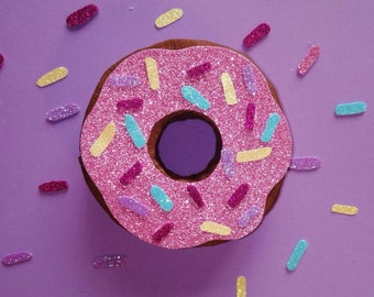 Donut pinata, pink donut pinata,