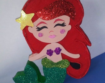 The little mermaid pinata  little mermaid  birthday party mermaid pinata baby mermaid birthday  decor mermaids party theme