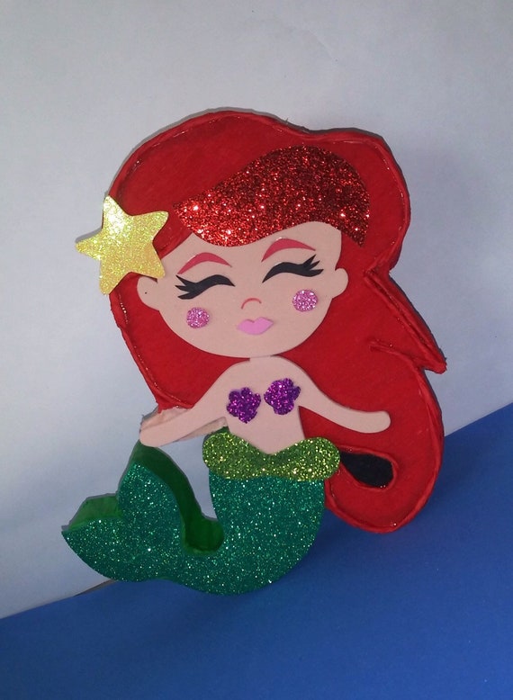 The little mermaid pinata little mermaid birthday party mermaid pinata baby mermaid birthday decor mermaids party theme