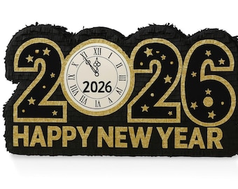 Happy New Year Pinata New Year's eve party supplies New Year 2026 pinata New Year 2026 party event