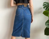 IKEDA Vintage Indigo Denim Skirt 25 quot Waist