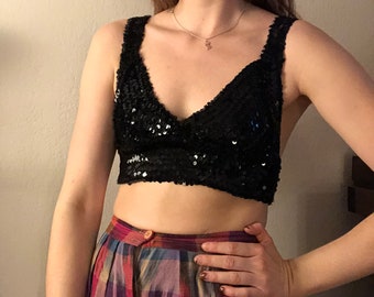 sparkly bralette top