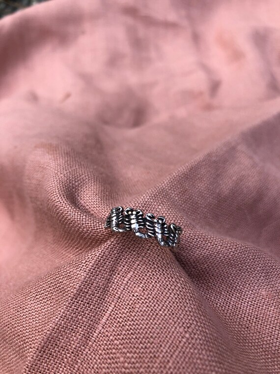 Sterling Silver Scorpion Band