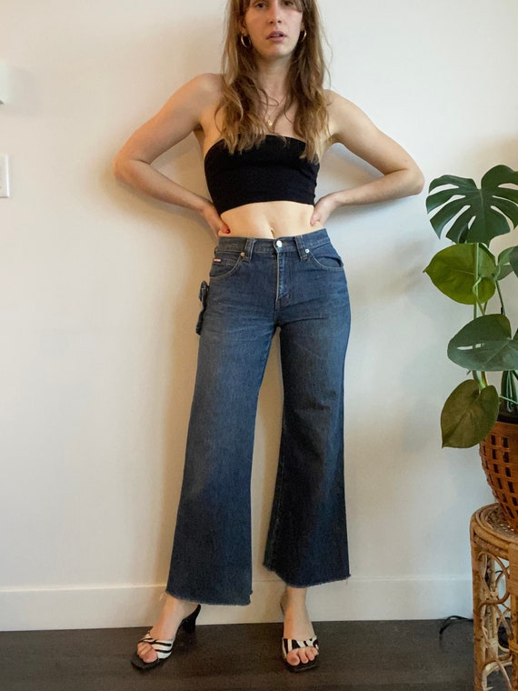 Wide Leg Y2K Utility Pocket Wide Leg Denim / 28" W
