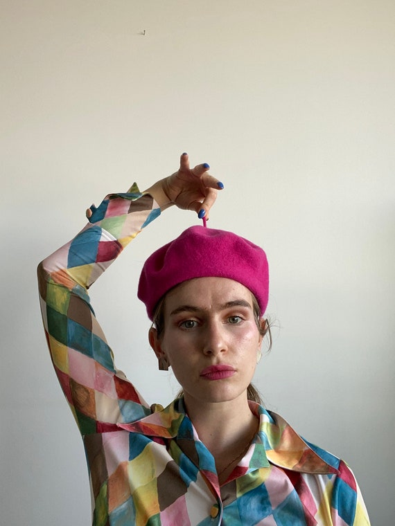Lil Pink Wool Beret