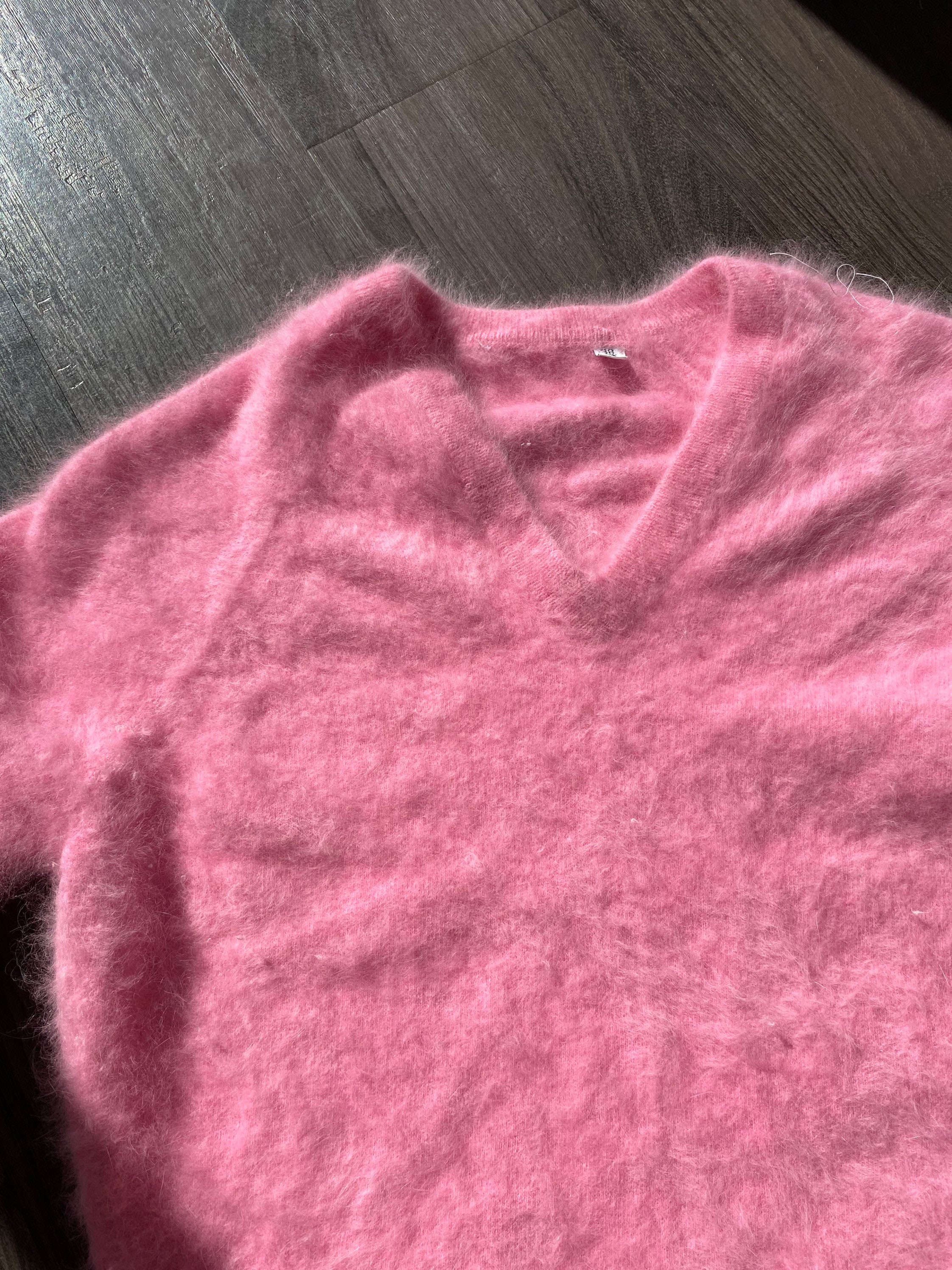 Stunning Angora V-neck Sweater / Extra-small Small - Etsy