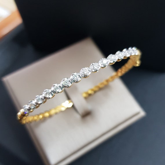 Best diamond bangles best sale design