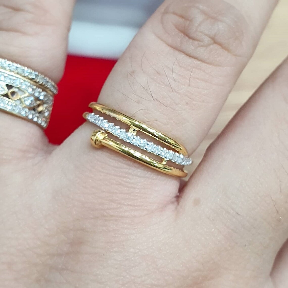 Diamond Ring Wrap Nail Design Fashion Trend Gift for Men Women Etsy