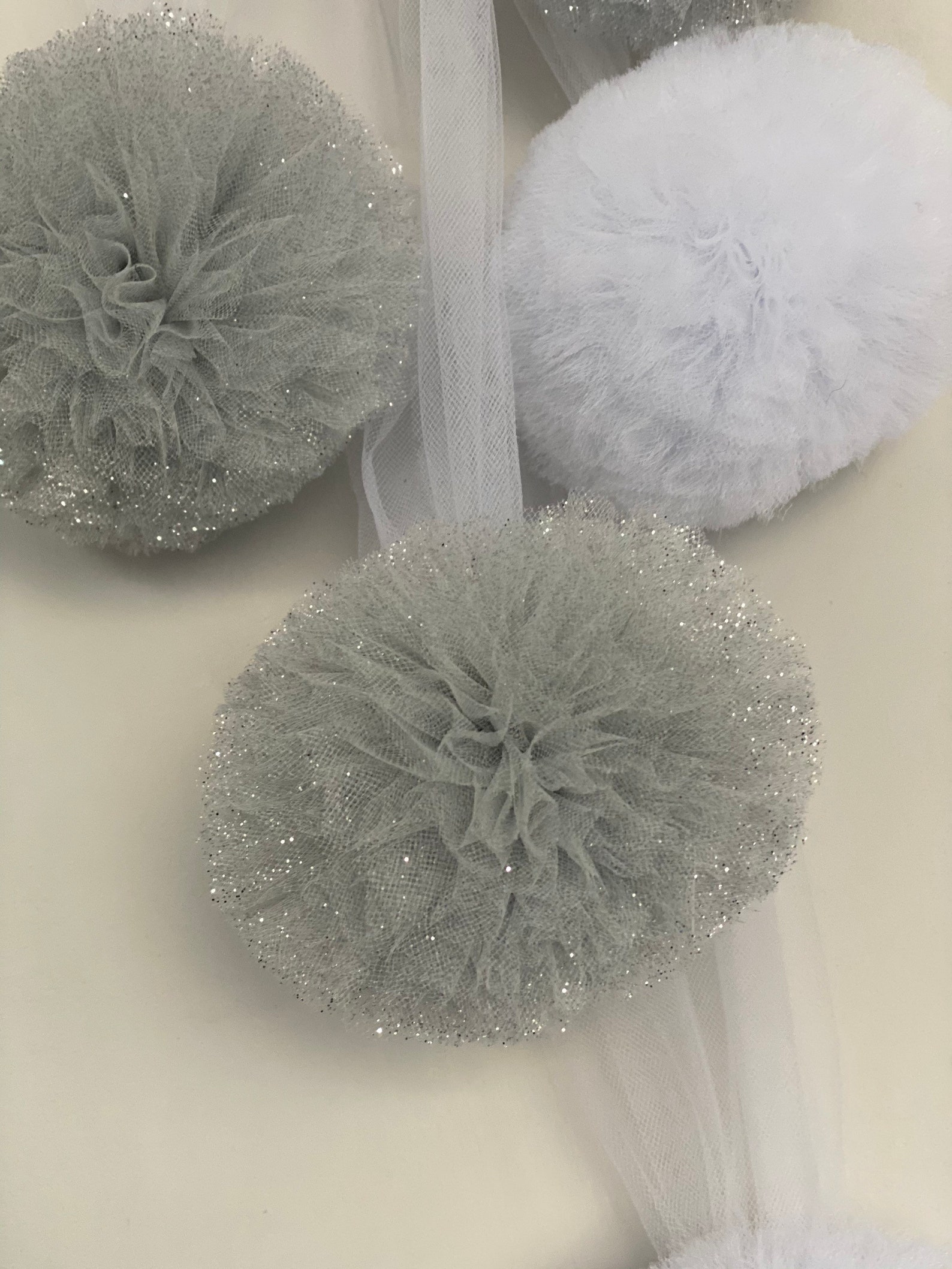 Rainbow Pom Poms Pom Pom keyring Etsy