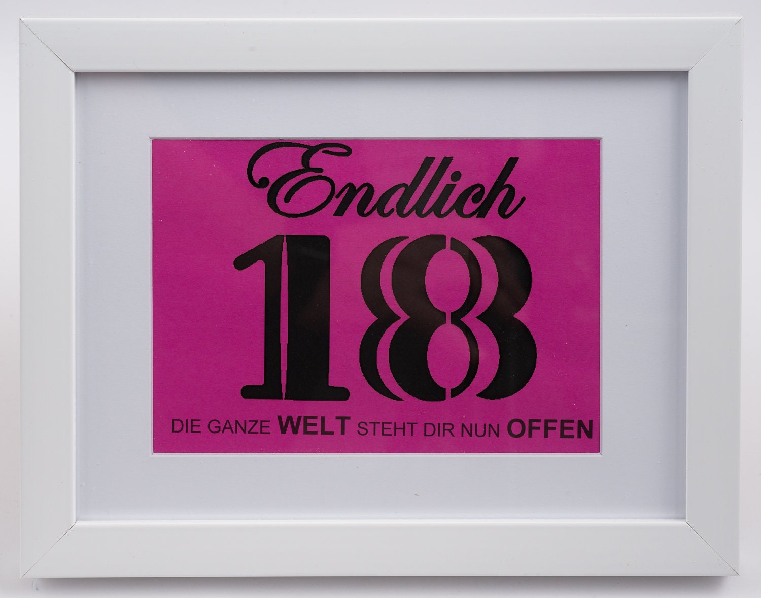 Endlich 18, Geldgeschenk zum Geburtstag, 18. Geburtstag Etsy.de