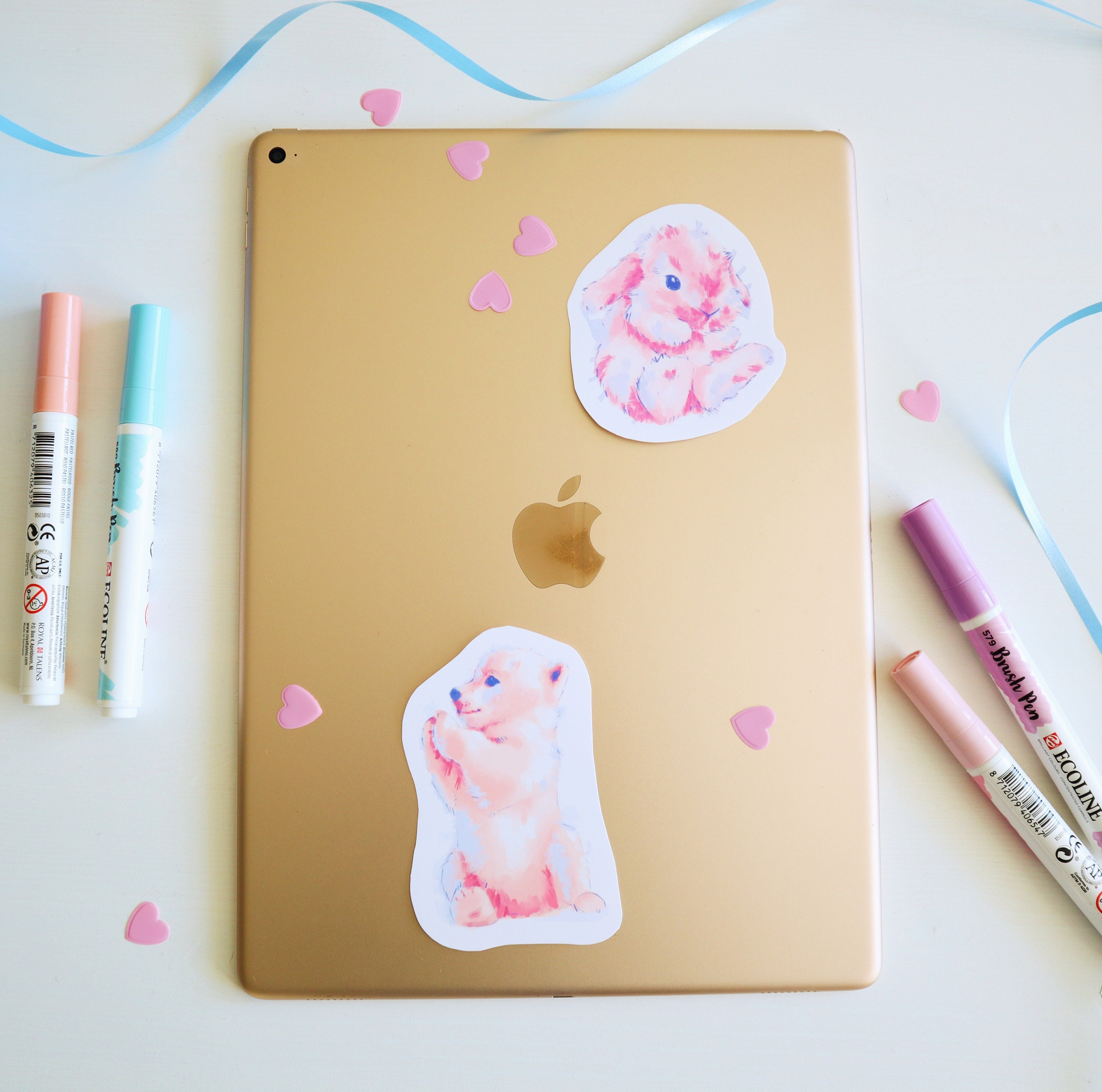pastel aesthetic stickers kawaii stickers planner laptop etsy