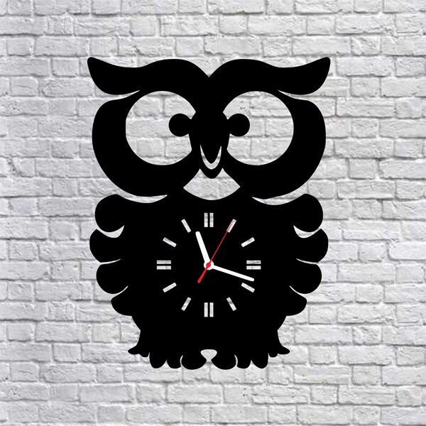 Wooden Owl Clock - Etsy