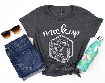 Anvil Black T Shirt Mock Up Anvil Mock Up Shirt Anvil 980 Etsy