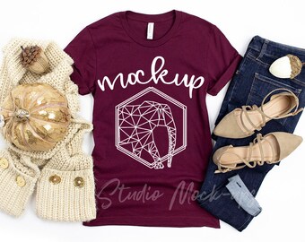 3001 Bella Canvas Heather Bubble Gum Pink T Shirt Mock Up Etsy