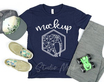 Bella Canvas 3001y Athletic Heather Shirt Mockup 100 Days Etsy