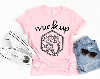Pink Shirt Mockup Etsy