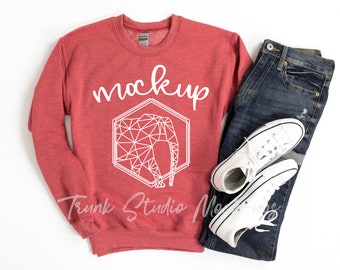 Scarlet Red Mockup Etsy