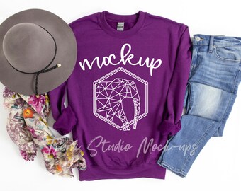 Sweatshirt Mockup Gildan Heavy Blend Crewneck Sweatshirt Etsy