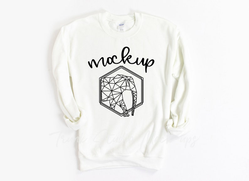 White Sweatshirt Mockup 18000 White Sweatshirt Mock Up SVG | Etsy